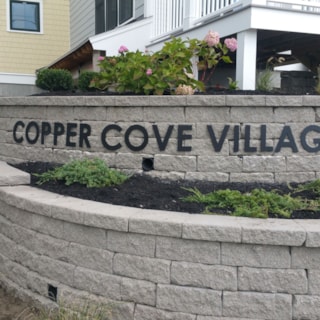 Copper Cove Village 3D Sign in Weymouth, Mass
