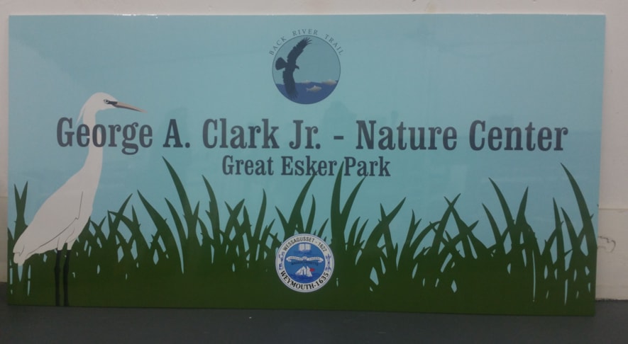 PVC sign with vinyl graphics 