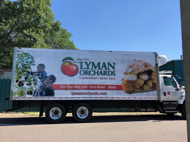 Vehicle Decals & Lettering for Lyman Orchards