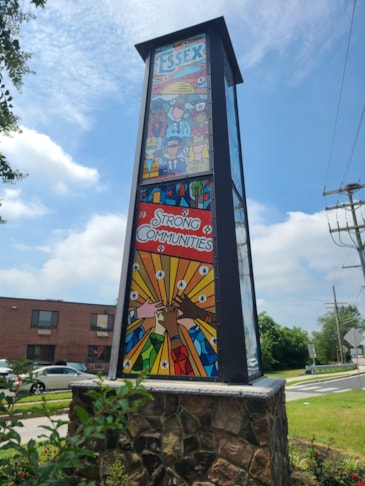 Custom Vinyl Print for New Essex Sculpture