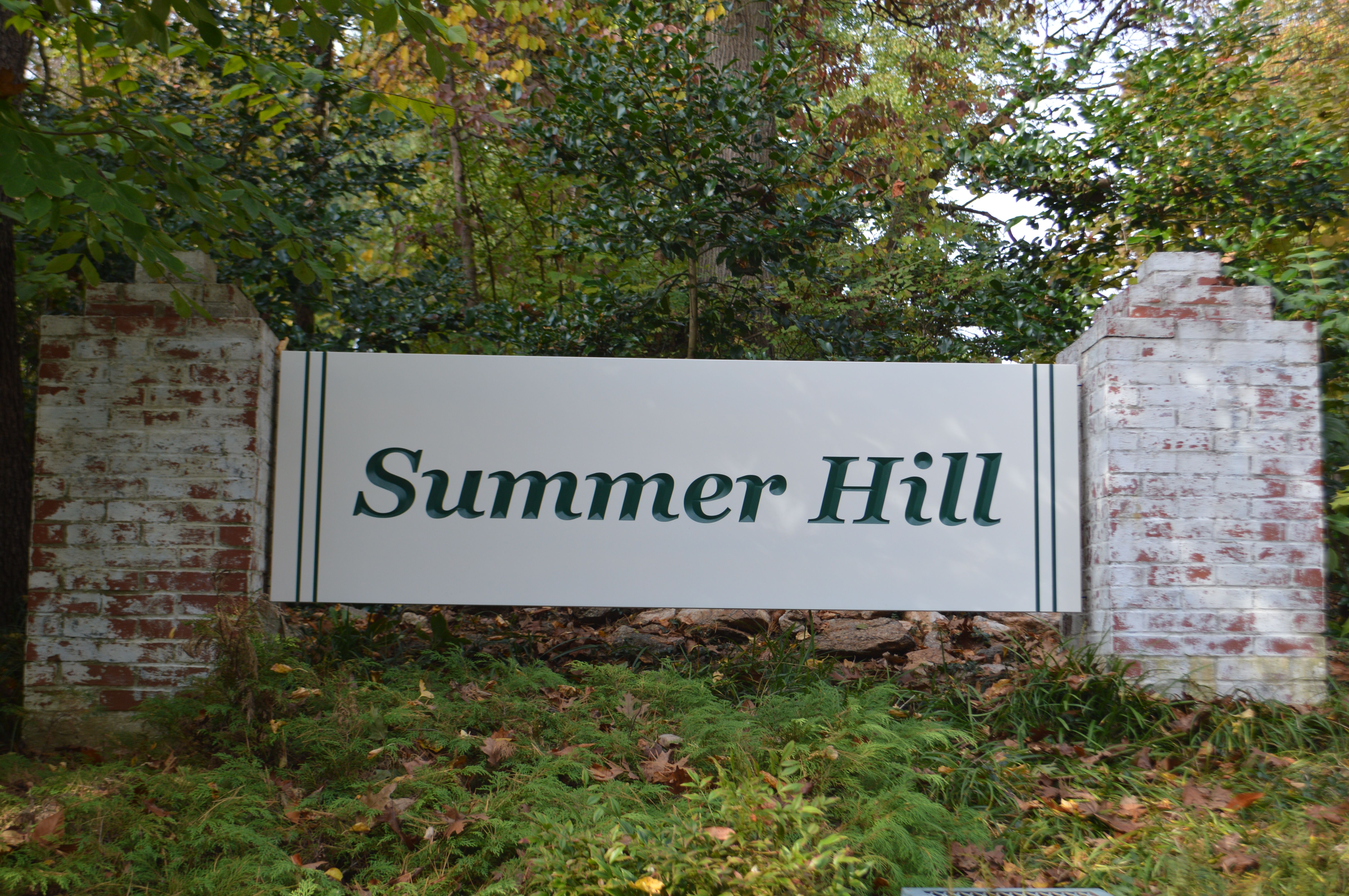 Carved Wooden Sign for Greater Summer Hill Neighborhood in Phoenix, MD