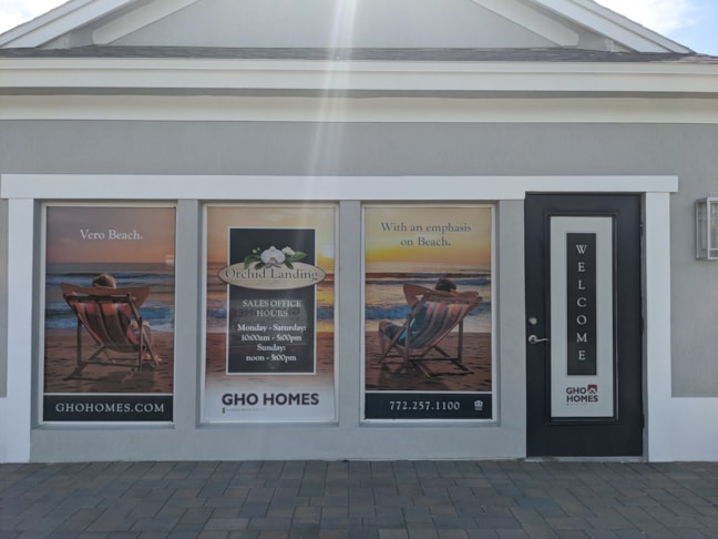 GHO Homes Office Window Perforated Graphics/ Window Decals, Signage & Graphics
