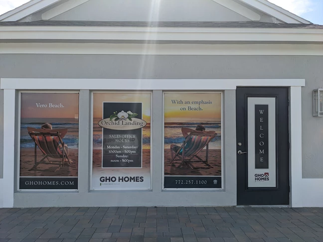 GHO Homes Office Window Perforated Graphics/ Window Decals, Signage & Graphics