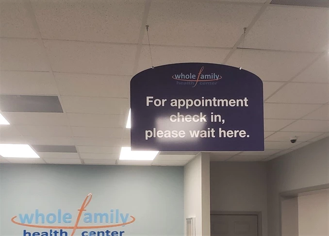 Hanging Signs & Ceiling Displays | Healthcare