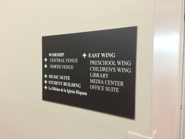 Directory and Wayfinding Signage