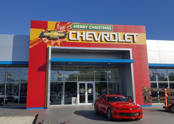 Billy Navarre Chevrolet Christmas Display
