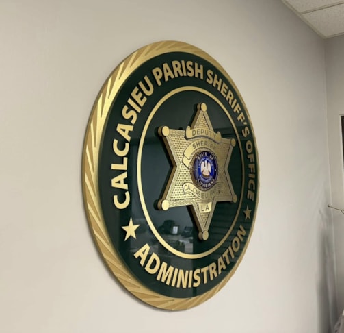 Custom CNC Routed Acrylic & Metal Logo