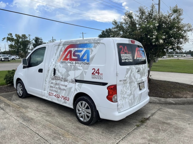 ASA Applinace Vehicle Lettering
