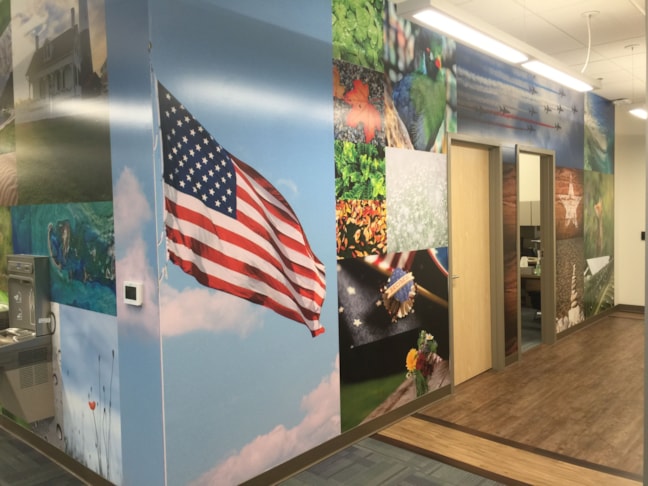 Custom interior wall signs