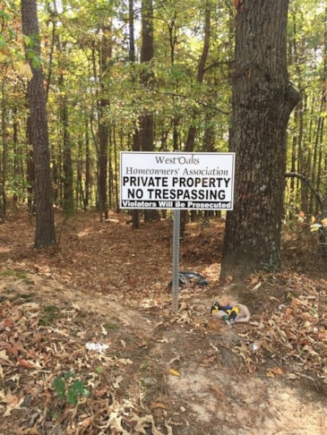 Metal Private Property Sign