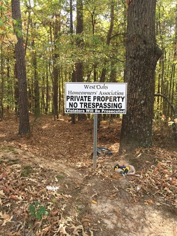 Metal Private Property Sign
