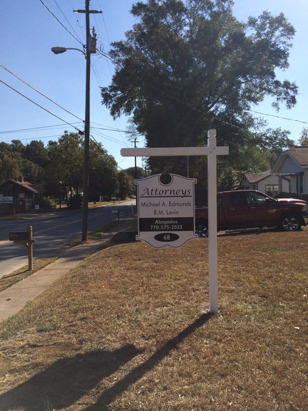 Post and Panel for Attorneys Marietta GA