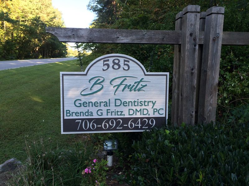 Routed Post and Panel for Fritz Dentistry Jasper GA