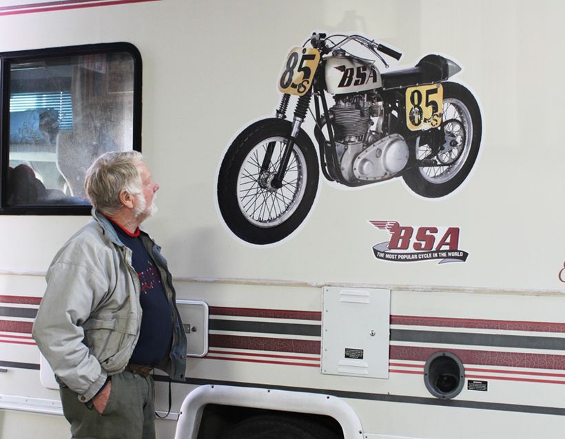 Vintage Motorcycle Graphic