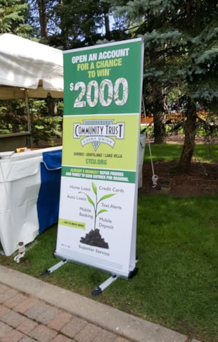 Two Sided Outdoor Banner Stand 