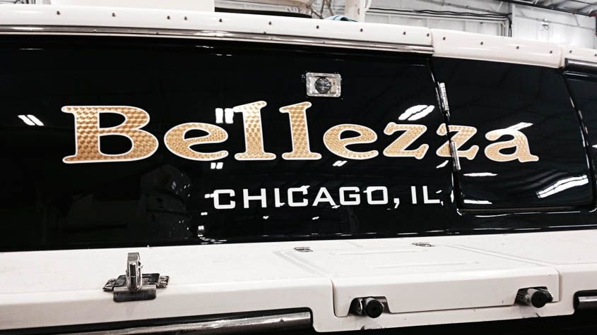 Engine turned gold with with outline