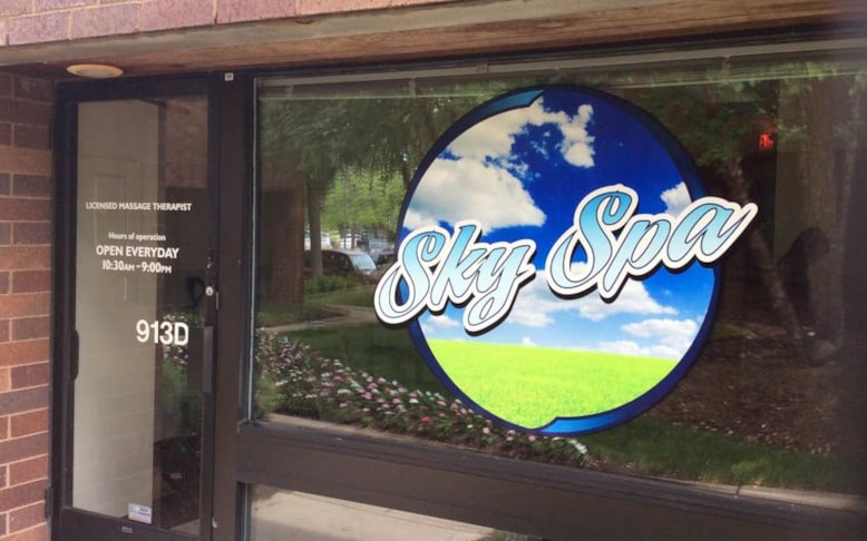 Full color window graphic