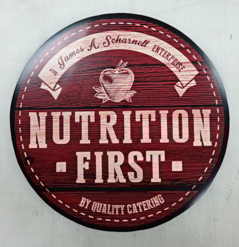 Magnetic Truck Sign with full color circular cut logo 