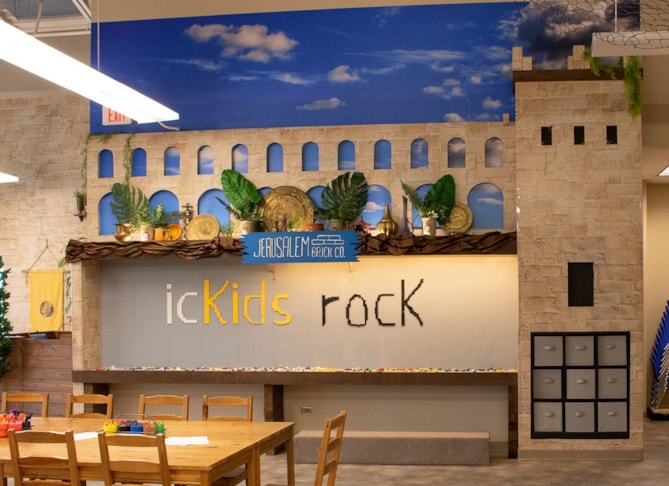 Wall graphics for childrens area at Immanuel Church, Gurnee IL