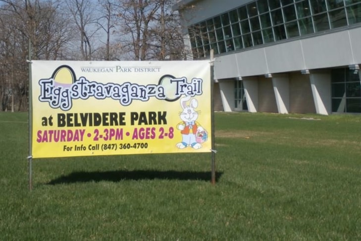 Easter Egg Hunt Banner for Waukegan Park District