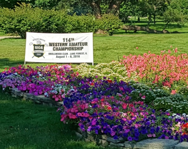 The Western Amateur Golf Championship held at Knollwood Club in Lake Forest, IL. The grounds are beautiful. The banner we provided is canvas with pole pockets.