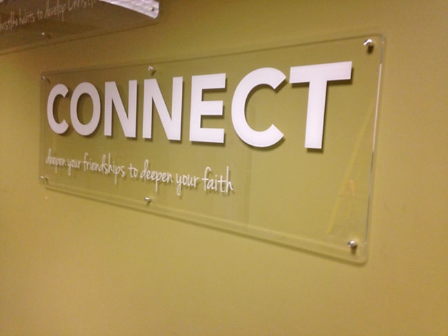 One of four panels for church mission statement 