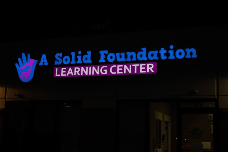 Channel letters and logo at daycare center in Zion IL