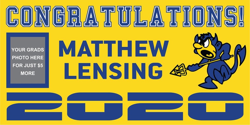 6 x 3 Personalized Graduation Banner