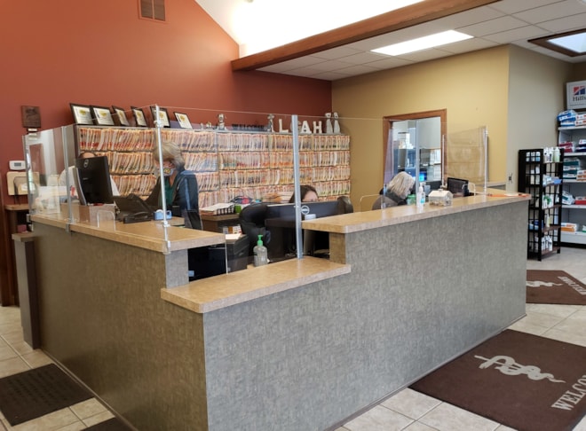 Plastic Protective Panels for Vetrinarians Office