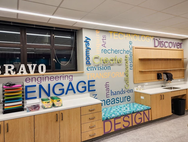 Word Wall in STEAM Lab