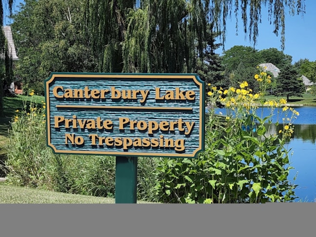 Routed HDU Sign: Looks like carved wood but more durable