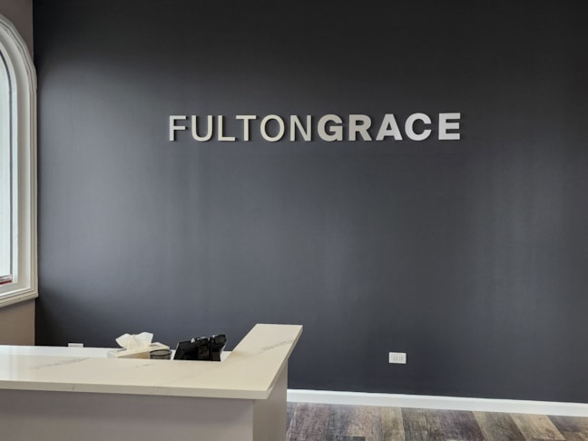 Brushed Metal Dimensional Letters