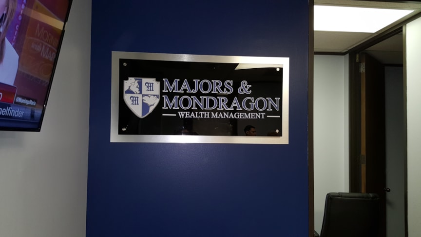 Digital Print on Acrylic Letters with two baclers