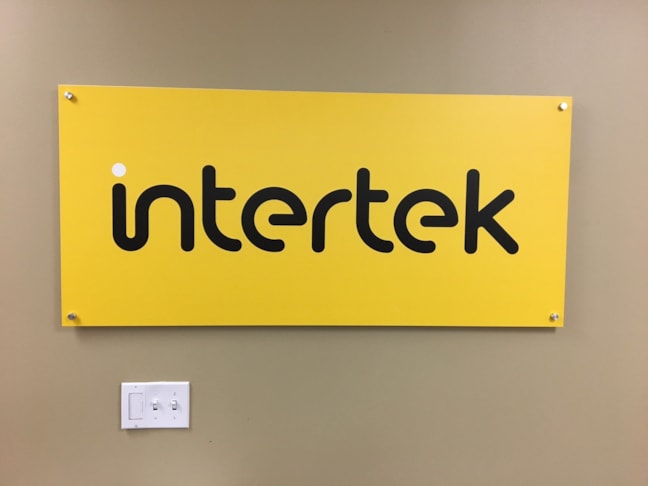 Painted Interior Acrylic Logo and Lettering Houston 