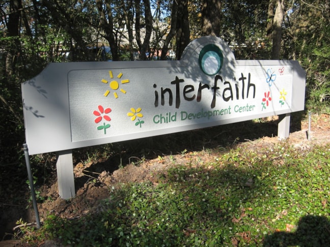 Non Profit The Woodlands Sandblasted Exterior Logo Signage