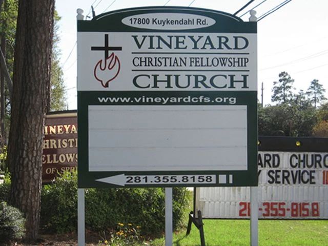 Changeable Letter Church Exterior Signage The Woodlands, Spring, Houston and Katy