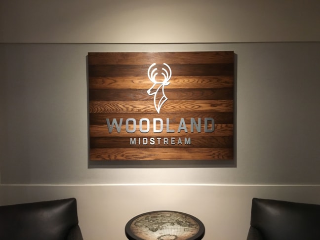Interior Logo and Reception Custom Office Business Signage Created and Installed by Local Sign Company