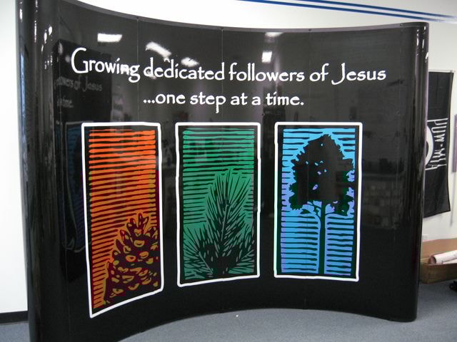 Local Church Trade Show Display Spring and The Woodlands TExas