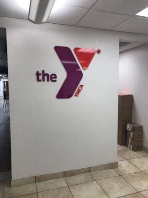 Acrylic logo for the YMCA