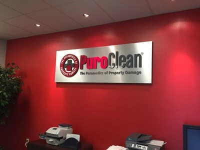 Dimensional Foam sign with acrylic letters for PuroClean