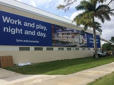 Large Format Banner and Frame for Lynn University