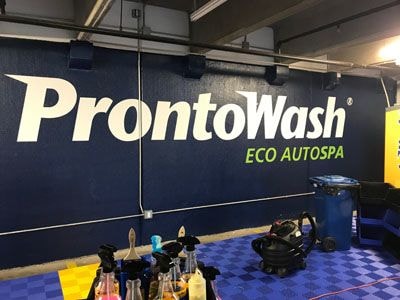 Vinyl install for Prontowash