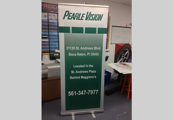 - Image360-Boca-Raton-FL-Freestanding-Banner-Stand-Retail-Pearle-Vision