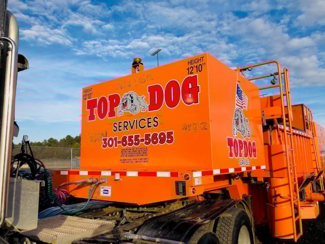 More branding for Top Dog on their new machinery. We can print large format to fit your needs!