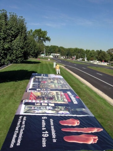 Digitally printed outdoor graphics