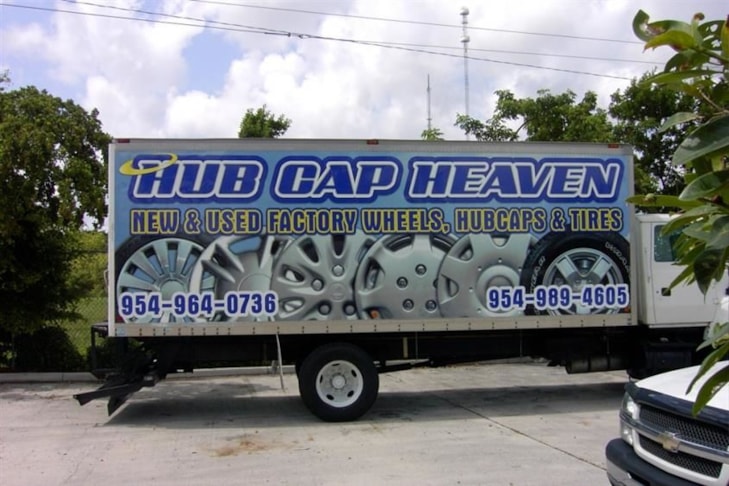 Full color custom box truck wrap - a real attention getter!