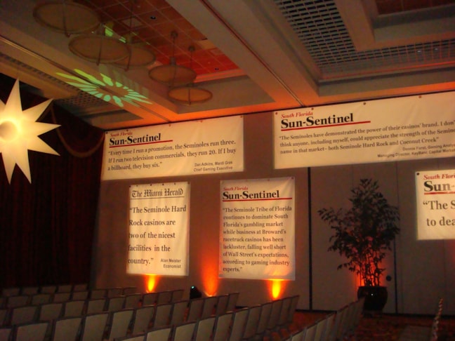 Fabric and Vinyl Indoor Banners