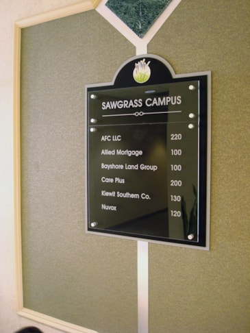 Directory and Wayfinding Signage