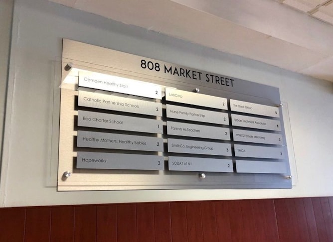 Custom Directory sign for Office Building, Corona, CA