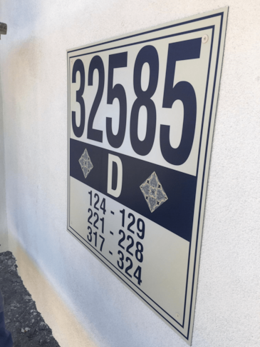 Directory for a newly developed apartment complex in Corona CA